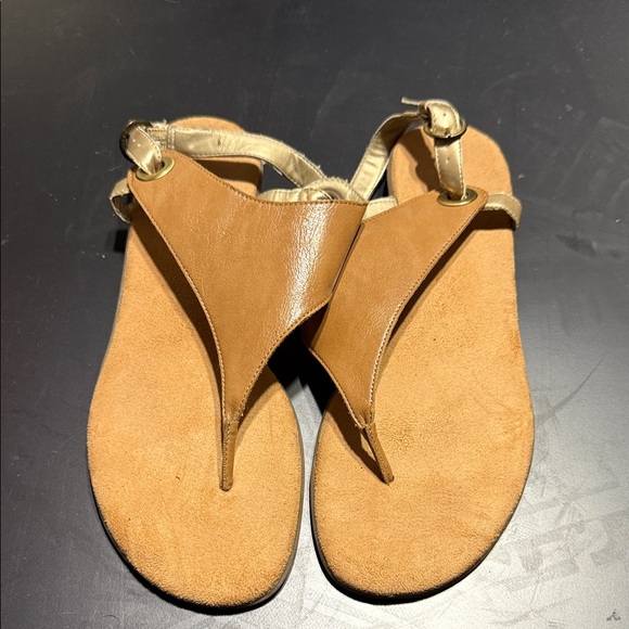 AEROSOLES Tan Leather Sandals - Picture 1 of 4